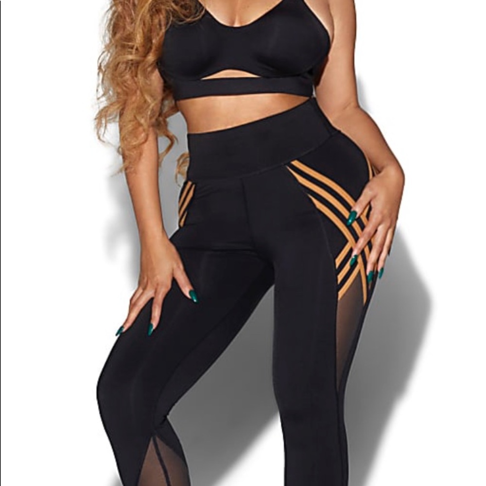 BEYONCE IVY PARK X ADIDAS DRIP 2.2 3 STRIPE TIGHTS